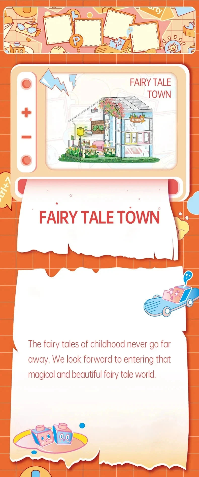 Annie's Studio Model Building Blocks Set - Mini Simulated House Blocks, STEM Educational Toy for Children