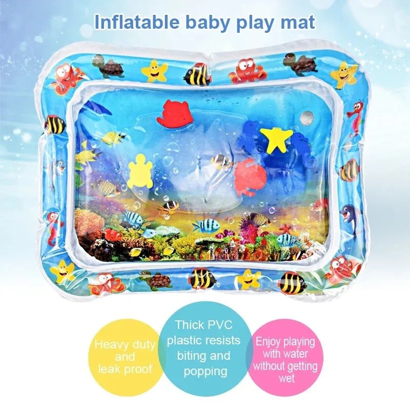 Tummy Time Water Play Mat   Inflatable Cushion 
 Baby Water Play Mat for Infants and Toddlers