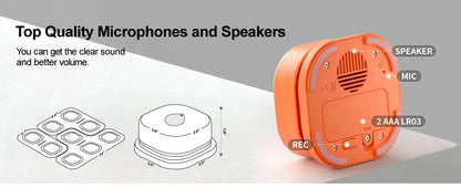 Mewoofun Dog Buttons with Rubber Mat Recordable Dog Talking Buttons Set Communication Starter Pack Dog Training Speaking Buttons