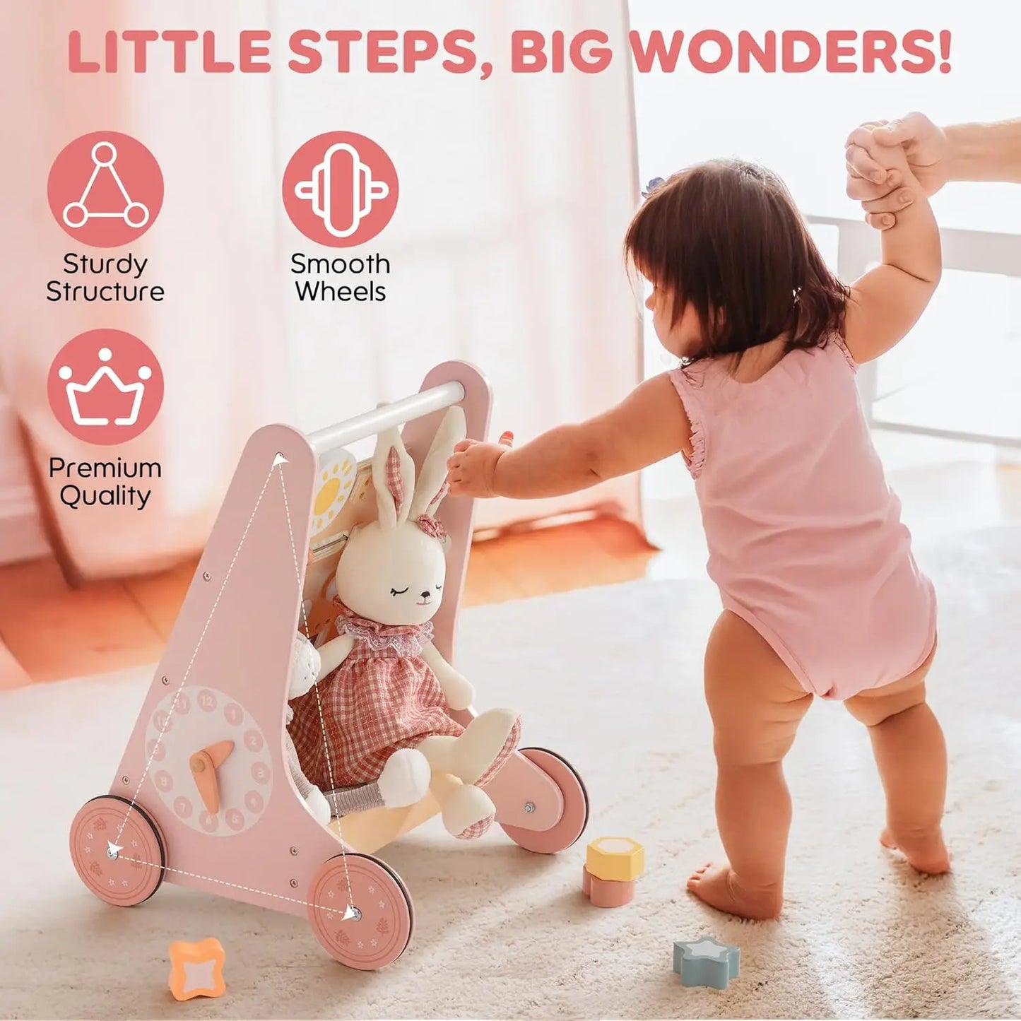 Little Learning Steps, Standing Baby/Toddler Walker Activity Center