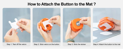 Mewoofun Dog Buttons with Rubber Mat Recordable Dog Talking Buttons Set Communication Starter Pack Dog Training Speaking Buttons