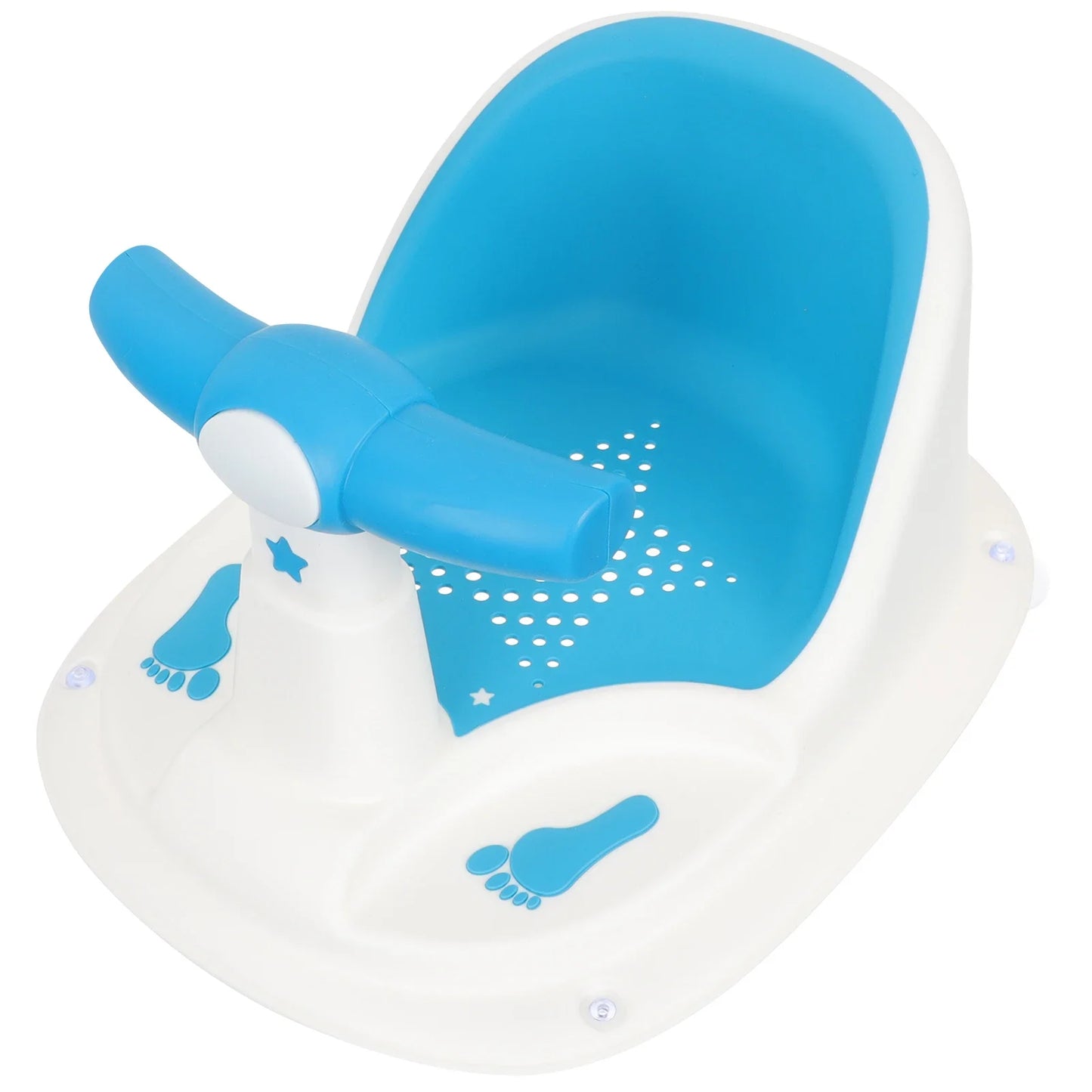 Baby Bath Seat Tub Chair with Suction Cups Stable PP TPE Material Bathtub Seats for 6 to 12 Months Toddler Shower Chairs Bright