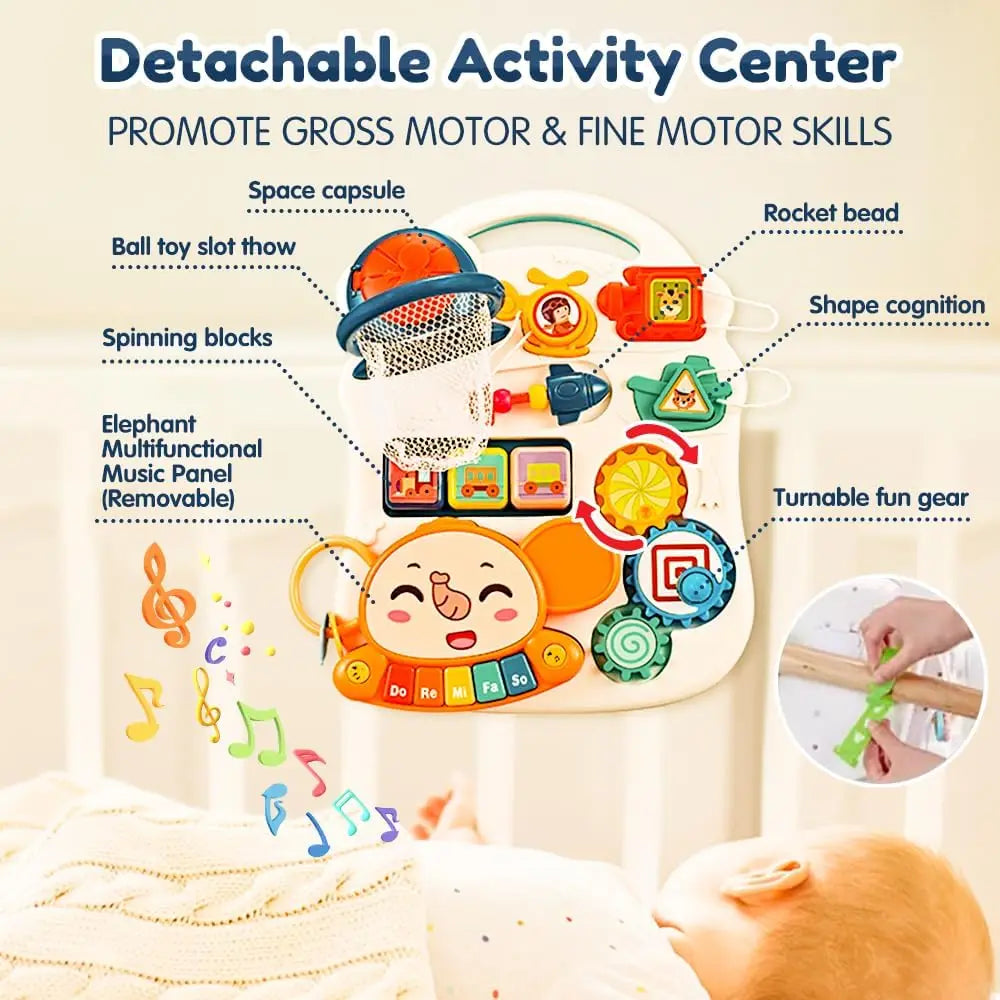 Sit-to-Stand Learning Scooter, Toy with Music for Kids