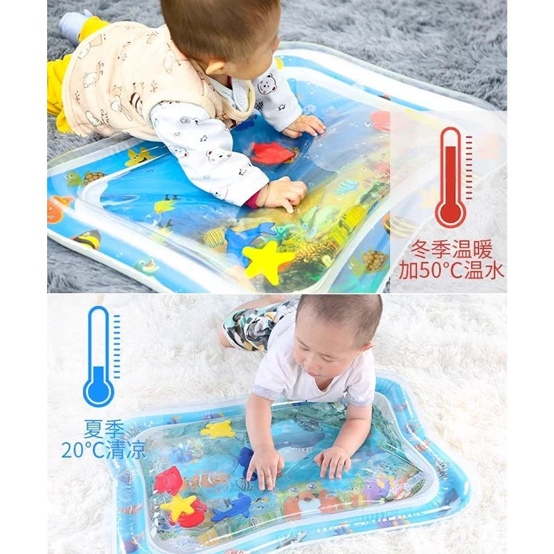 Tummy Time Water Play Mat   Inflatable Cushion 
 Baby Water Play Mat for Infants and Toddlers