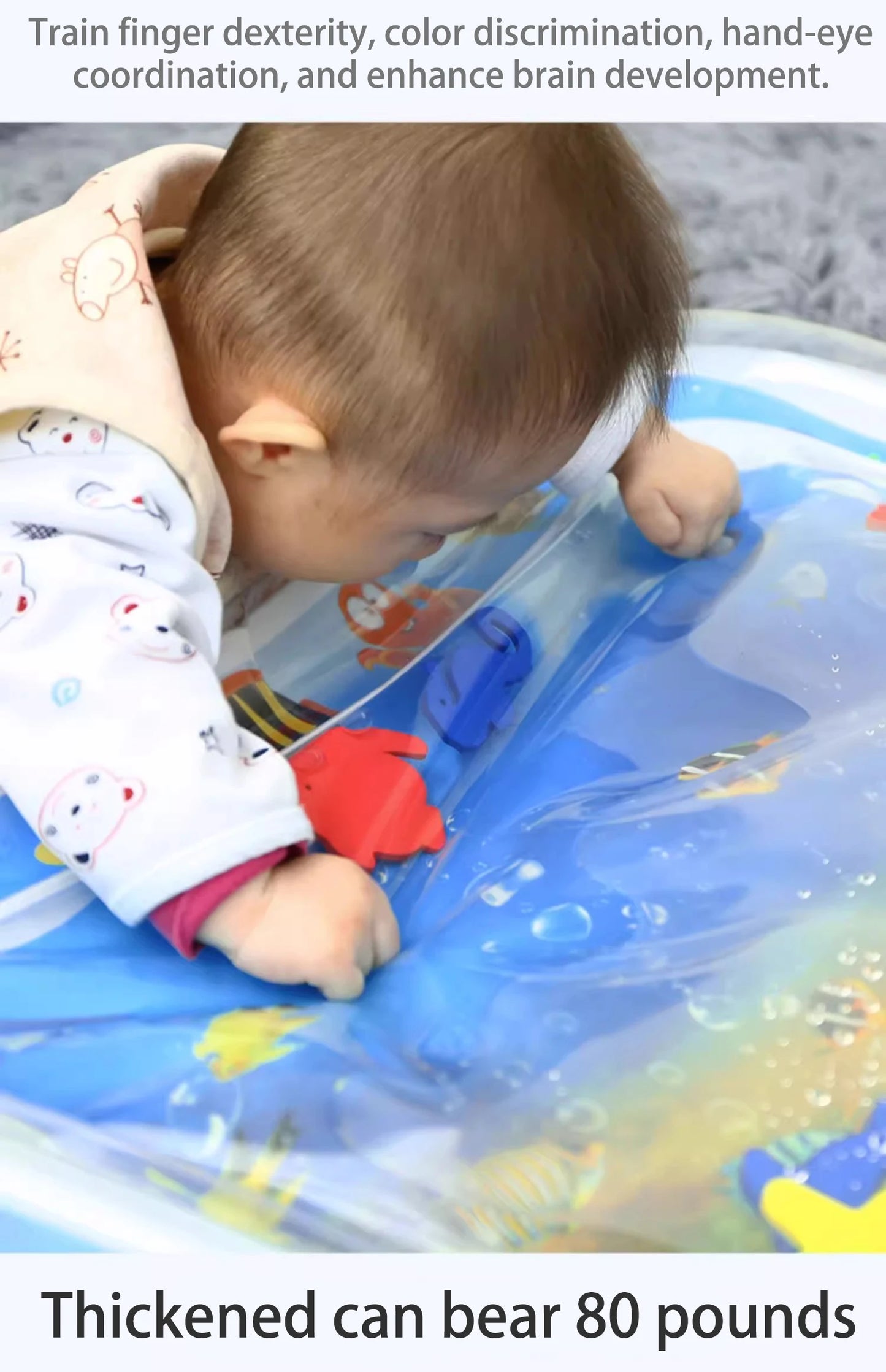 Tummy Time Water Play Mat   Inflatable Cushion 
 Baby Water Play Mat for Infants and Toddlers