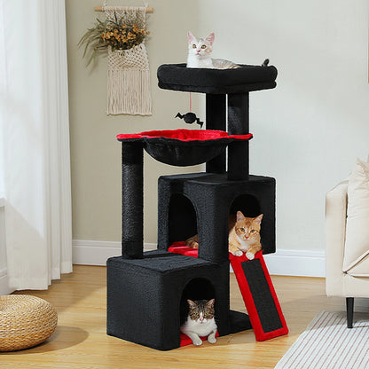 Large Cat Tree for Indoor Cats Multi-Level Cat Tower with Spacious Condos Scratching Pad Kitten House Accessories Cat Toys
