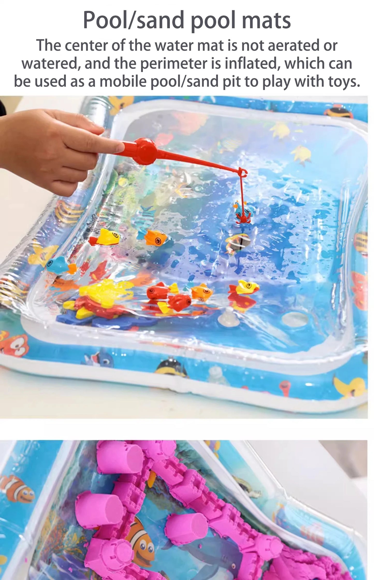 Tummy Time Water Play Mat   Inflatable Cushion 
 Baby Water Play Mat for Infants and Toddlers