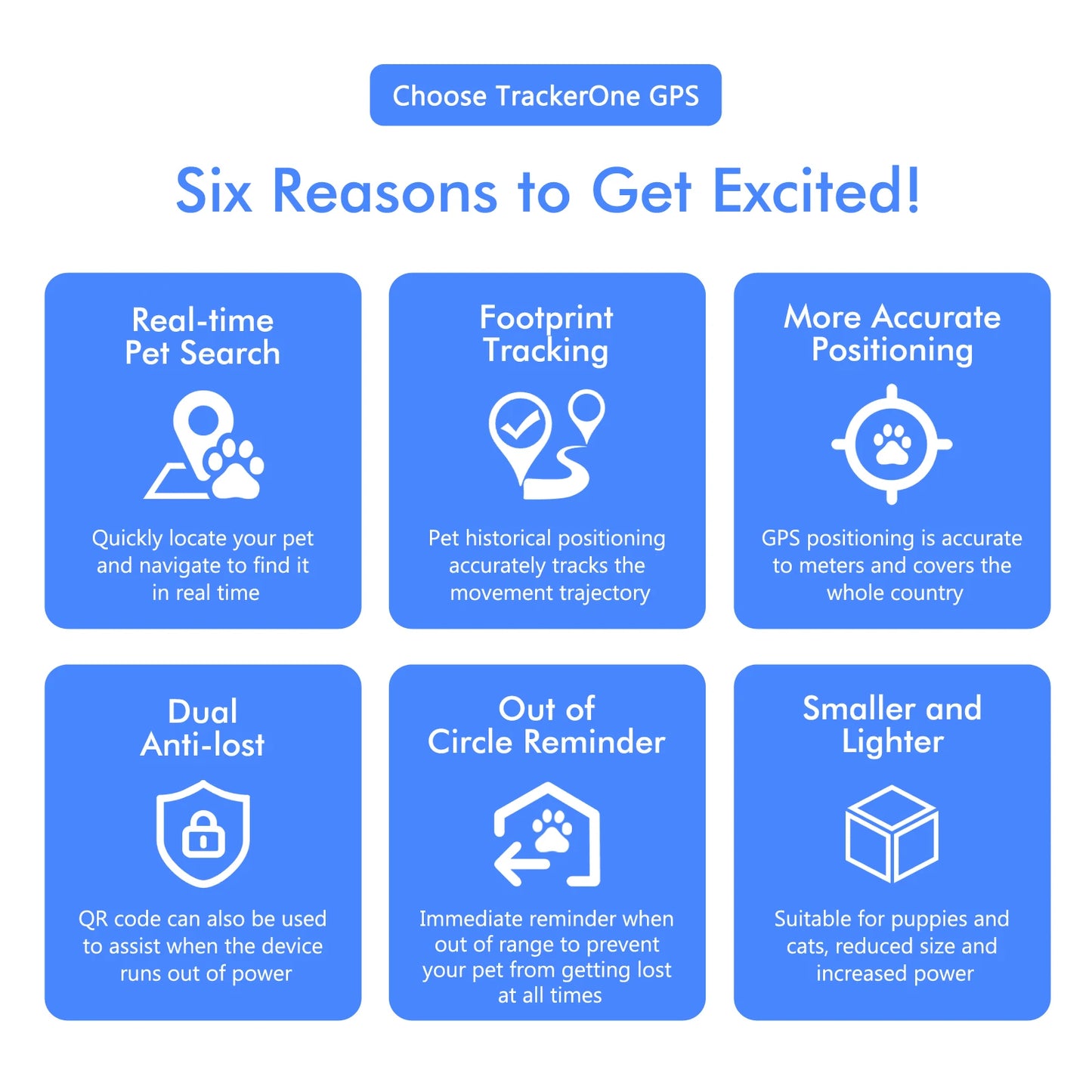 ‌4G Dog Cat GPS Tracker for Pets - Waterproof Smart Locator with App, Live Tracking & Light/Sound Search with Subscription