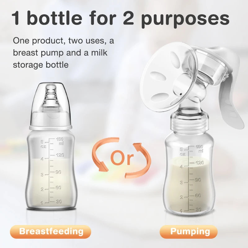 MAMIJO Breast Pump Baby Manual Suction Milk Pump