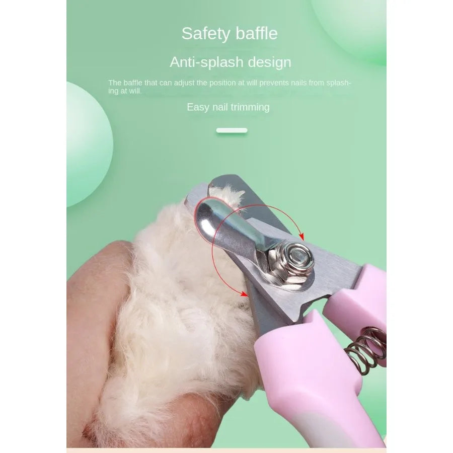 Dog Cat Pets Nail Clippers with Safety Lock