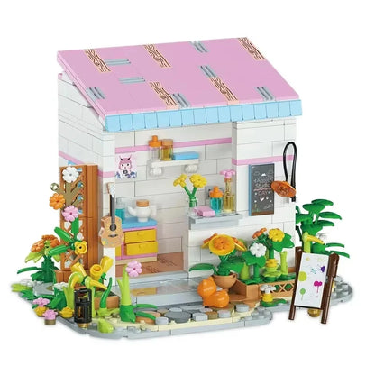 Annie's Studio Model Building Blocks Set - Mini Simulated House Blocks, STEM Educational Toy for Children