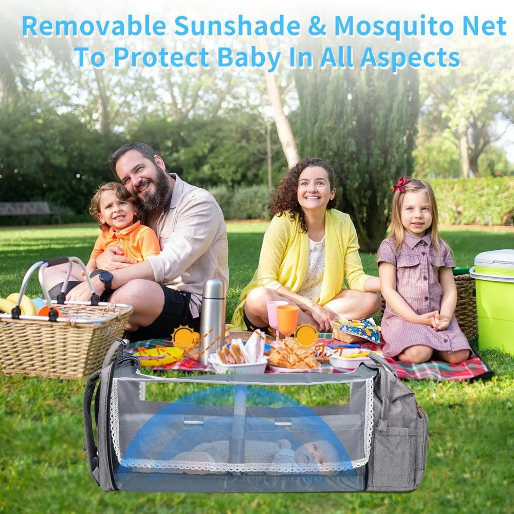 Diaper Bag Backpack with Detachable Changing Station, Large Capacity Baby Diaper Bags for Boys & Girls, Baby Registry Search