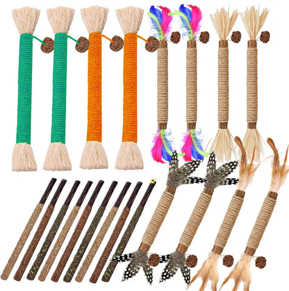 12 packs of Silver Vine Chewing Stick Cat Toys, 12 packs of Cat Therapy Catnip Toys