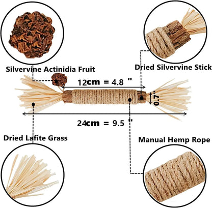 12 packs of Silver Vine Chewing Stick Cat Toys, 12 packs of Cat Therapy Catnip Toys