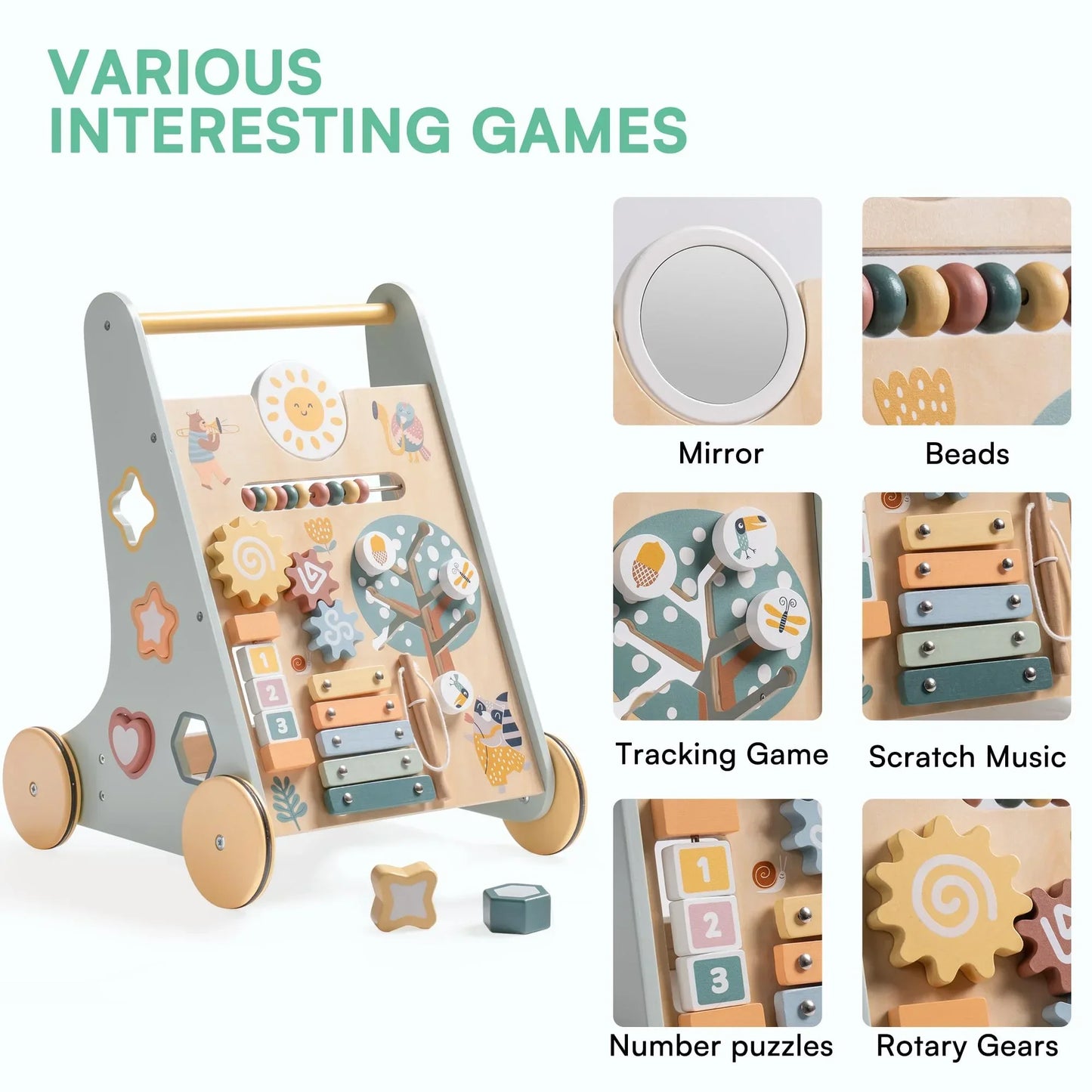 Little Learning Steps, Standing Baby/Toddler Walker Activity Center