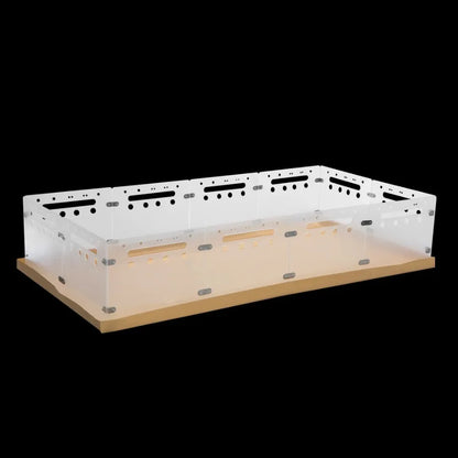 Small acrylic animal encloser with Waterproof Kraft Paper Bottom