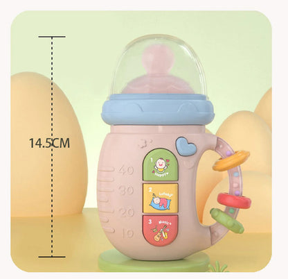 Baby 18M+Cute Bottle Illuminates Music Baby Ringing Soothing Toy Early Learning Education Toy Girl Baby Boy Birthday Gift Toy