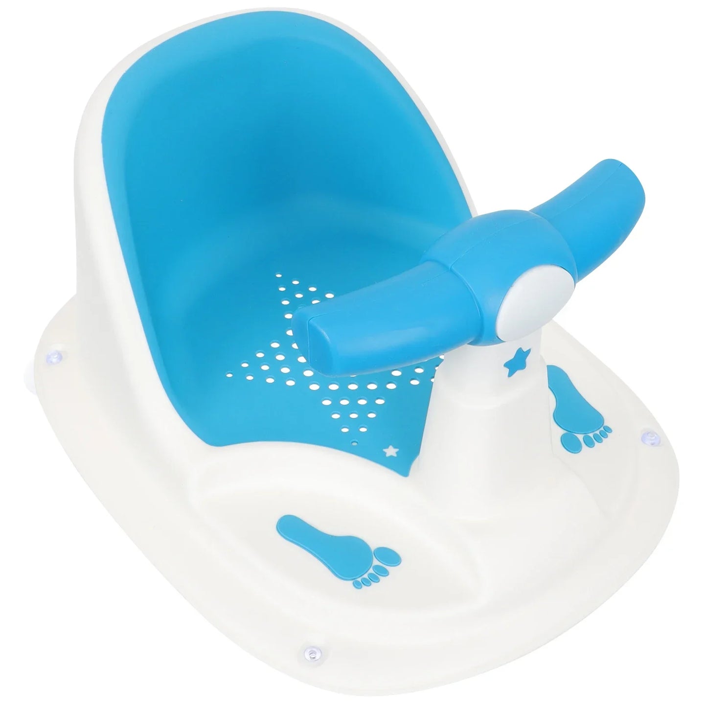 Baby Bath Seat Tub Chair with Suction Cups Stable PP TPE Material Bathtub Seats for 6 to 12 Months Toddler Shower Chairs Bright