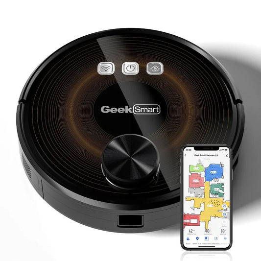 L8 Robot Vacuum Cleaner and Mop LDS Navigation WiFi Connected APP Selective Room Cleaning