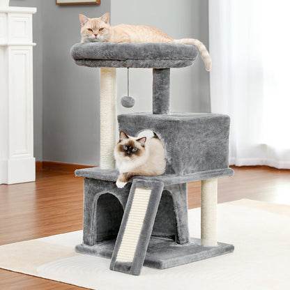 Large Cat Tree for Indoor Cats Multi-Level Cat Tower with Spacious Condos Scratching Pad Kitten House Accessories Cat Toys