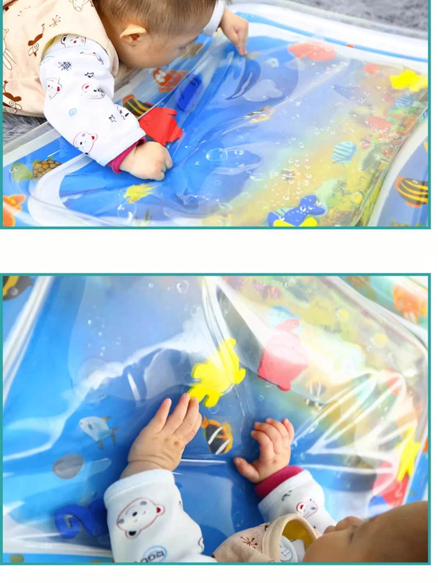 Tummy Time Water Play Mat   Inflatable Cushion 
 Baby Water Play Mat for Infants and Toddlers